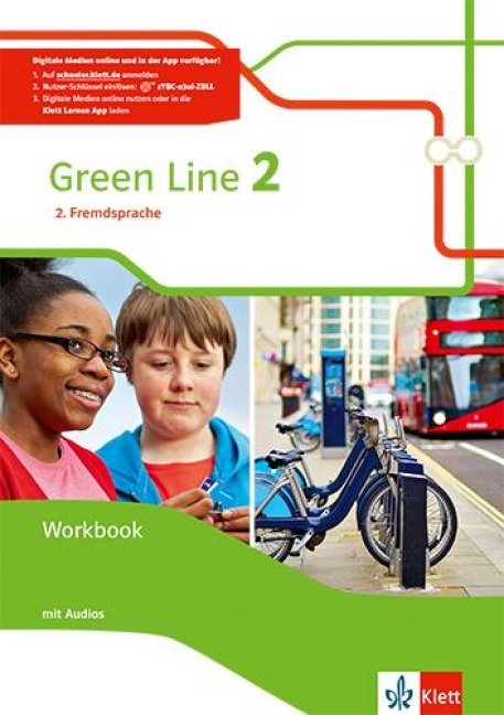 Green Line 2. 2. Fremdsprache.  Workbook mit Audio-CD Klasse 7 - 