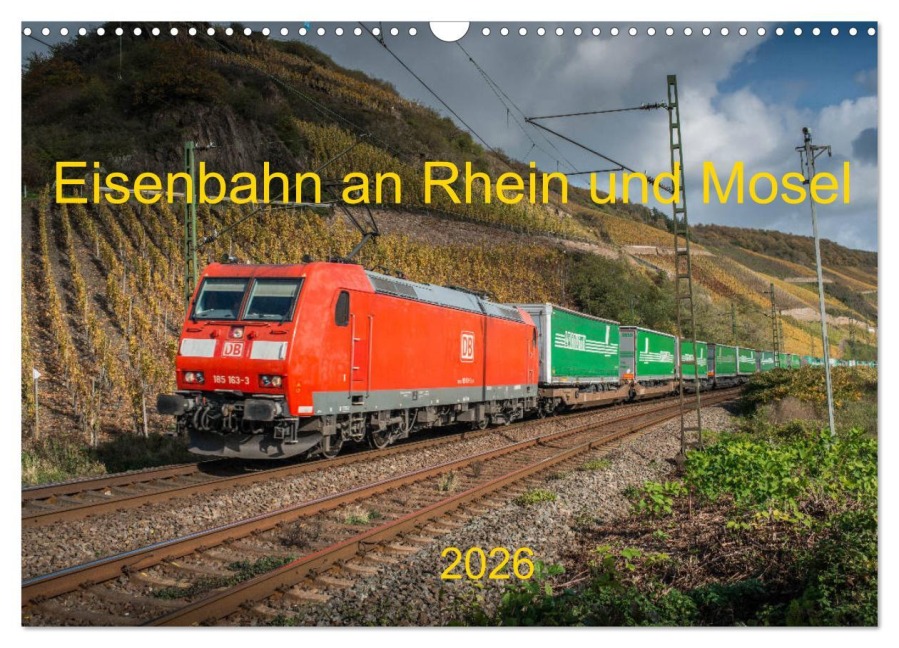 Eisenbahn an Rhein und Mosel 2026 (Wandkalender 2026 DIN A3 quer), CALVENDO Monatskalender - Jan Filthaus Stefan Jeske