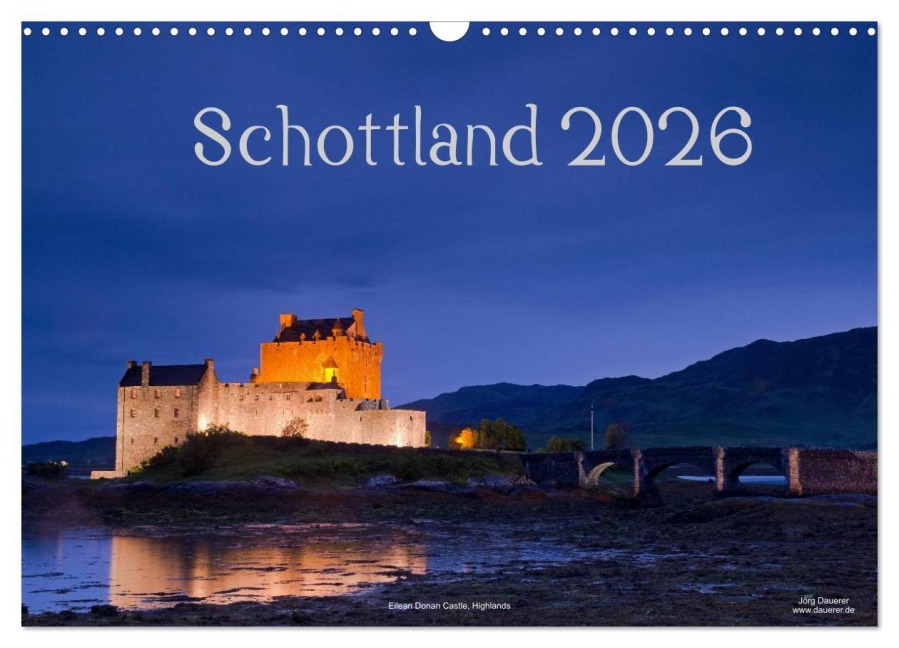Schottland (Wandkalender 2026 DIN A3 quer), CALVENDO Monatskalender - Jörg Dauerer