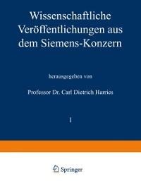 Wissenschaftliche Veröffentlichungen aus dem Siemens-Konzern - Richard Bauch, Hans Gerdien, Robert Jaeger, Carl Köttgen, Hans Behrend