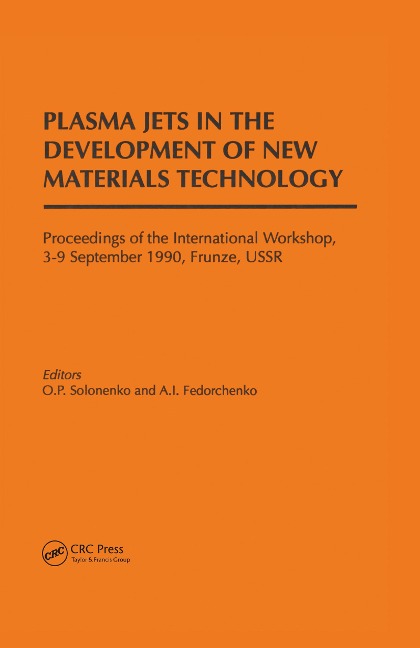 Plasma Jets in the Development of New Materials Technology - 