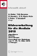 Cover-Bild zum Titel 'Bildverarbeitung für die Medizin 2018' von ''