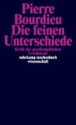 Cover-Bild zum Titel 'Die feinen Unterschiede' von 'Pierre Bourdieu'