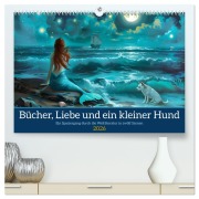Cover-Bild zum Titel 'Bücher, Liebe und ein kleiner Hund (hochwertiger Premium Wandkalender 2026 DIN A2 quer), Kunstdruck in Hochglanz' von 'Daniela Tapper'