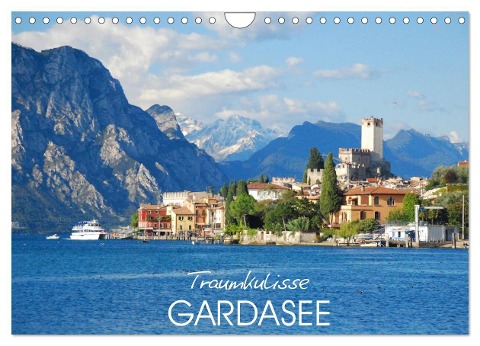 Traumkulisse Gardasee (Wandkalender 2024 DIN A4 quer), CALVENDO Monatskalender - Katrin Manz