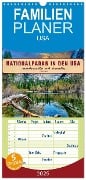 Familienplaner 2025 - Nationalparks in den USA - wunderschön und einmalig mit 5 Spalten (Wandkalender, 21 x 45 cm) CALVENDO - Peter Roder