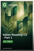 Cover-Bild zum Titel 'GenusFit: Italian Reading C2' von 'GenusFit Editors Office'