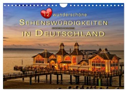 12 wunderschöne Sehenswürdigkeiten in Deutschland (Wandkalender 2025 DIN A4 quer), CALVENDO Monatskalender - Peter Roder