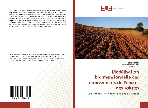 Modélisation bidimensionnelle des mouvements de l¿eau et des solutés - Sabri Kanzari, Mohamed Hachicha, Ibrahima Ba