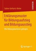 Cover-Bild zum Titel 'Erklärungsmuster für Bildungsaufstieg und Bildungsausstieg' von 'Sabine Gerhartz-Reiter'