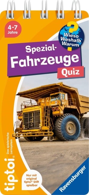 tiptoi® Wieso? Weshalb? Warum? Quiz - Spezialfahrzeuge - 
