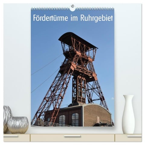 Fördertürme im Ruhrgebiet (hochwertiger Premium Wandkalender 2025 DIN A2 hoch), Kunstdruck in Hochglanz - Hermann Koch