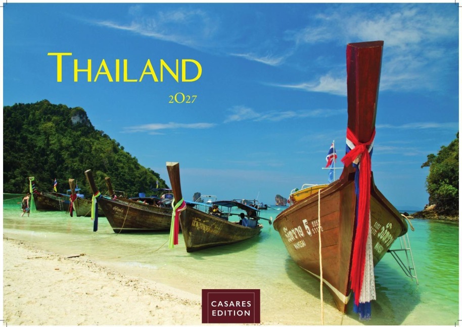 Thailand Kalender 2027 - Wandkalender | Fotokalender Asien 35x50cm Grosses Format - Hochwertiger für 2027 - von der beeindruckenden Schönheit des Landes ,Perfekt für Thailand-Liebhaber - 
