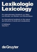 Lexikologie / Lexicology. 2. Halbband - 
