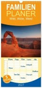 Cover-Bild zum Titel 'Familienplaner 2027 - Wild, Wide, West mit 5 Spalten (Wandkalender, 21 x 45 cm) CALVENDO' von 'Christoph Schaarschmidt'