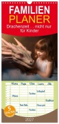 Cover-Bild zum Titel 'Familienplaner 2027 - Drachenzeit.. nicht nur für Kinder mit 5 Spalten (Wandkalender, 21 x 45 cm) CALVENDO' von 'Kerstin Hesse www. kerstinhesse. de'