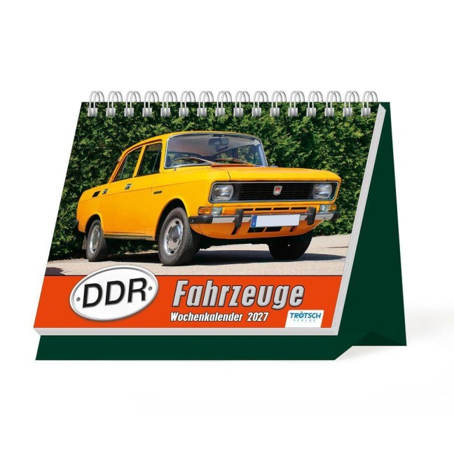 TRÖTSCH - Aufstellwochenkalender DDR Fahrzeuge 2027 - 