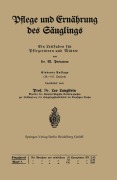 Cover-Bild zum Titel 'Pflege und Ernährung des Säuglings' von 'M. Pescatore, Leo Langstein'