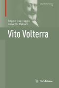 Cover-Bild zum Titel 'Vito Volterra' von 'Angelo Guerraggio, Giovanni Paoloni'