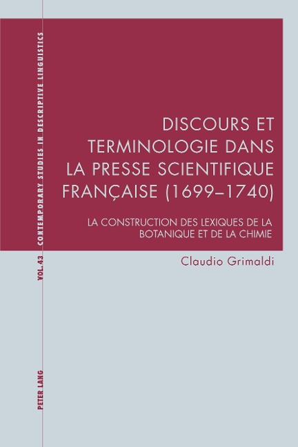 Discours et terminologie dans la presse scientifique francaise (1699-1740) - Grimaldi Claudio Grimaldi