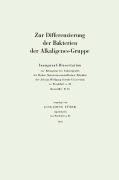 Cover-Bild zum Titel 'Zur Differenzierung der Bakterien der Alkaligenes-Gruppe' von 'Liselotte Türck'