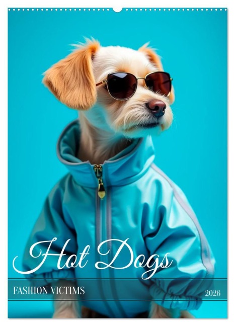 Hot Dogs - Fashion Victims (Wandkalender 2026 DIN A2 hoch), CALVENDO Monatskalender - Sell Pixs:Sell