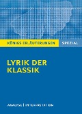 Cover-Bild zum Titel 'Lyrik der Klassik' von 'Gudrun Blecken'