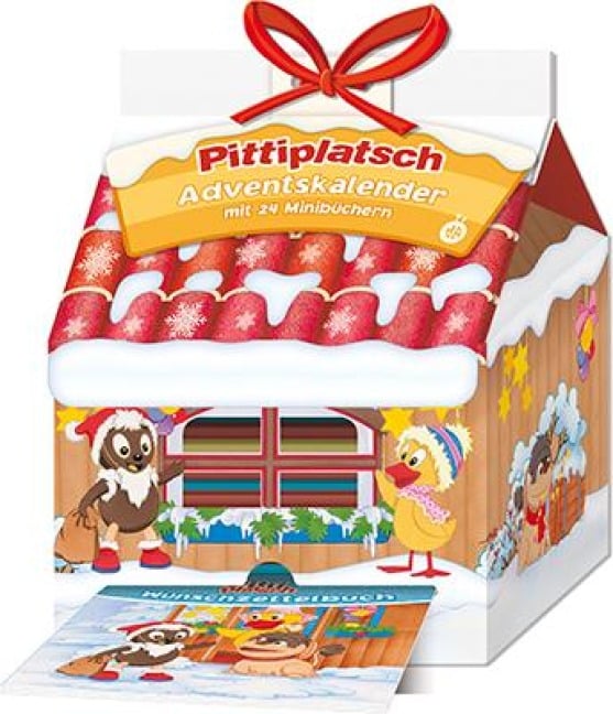 Trötsch Unser Sandmännchen Adventskalender Haus mit 24 Minibüchern Pittiplatsch - 