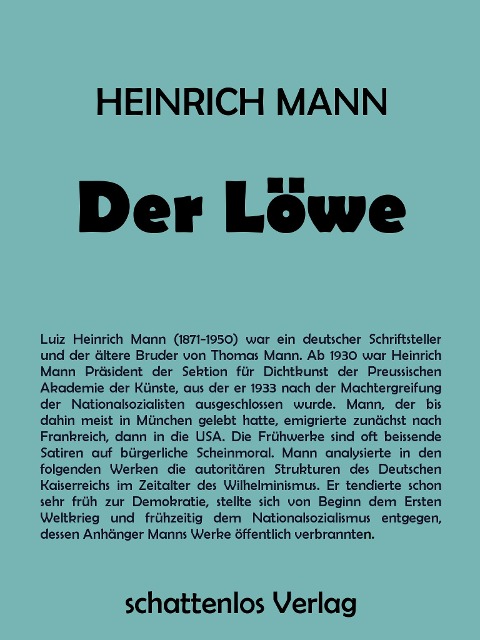 Der Löwe - Heinrich Mann