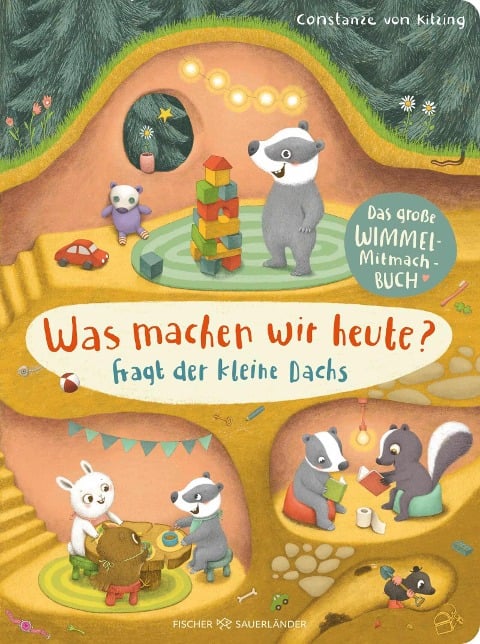 Was machen wir heute?, fragt der kleine Dachs - 