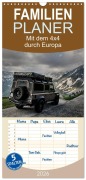 Cover-Bild zum Titel 'Familienplaner 2026 - Mit dem 4x4 durch Europa mit 5 Spalten (Wandkalender, 21 x 45 cm) CALVENDO' von 'Kirsten Und Holger Karius'