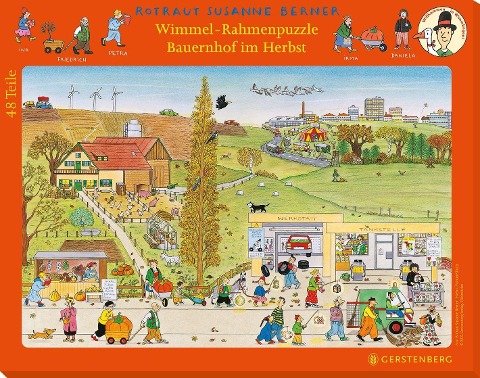 Wimmel-Rahmenpuzzle Herbst Motiv Bauernhof - Rotraut Susanne Berner