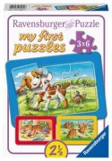 Cover-Bild zum Titel 'Meine Tierfreunde My first puzzle - Rahmenpuzzle 3 x 6 Teile' von ''