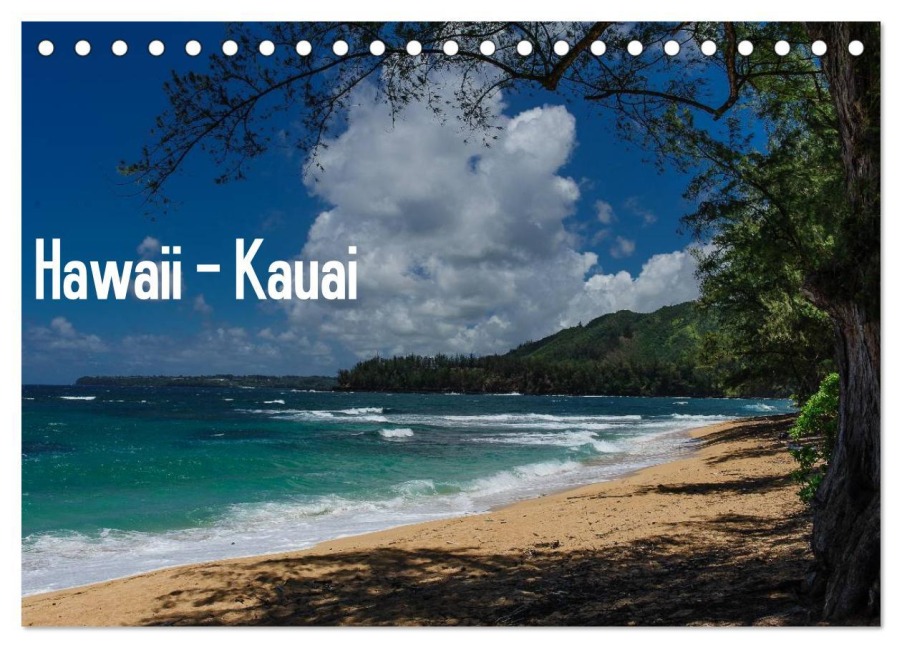 Hawaii - Kauai (Tischkalender 2026 DIN A5 quer), CALVENDO Monatskalender - Rolf-Dieter Hitzbleck