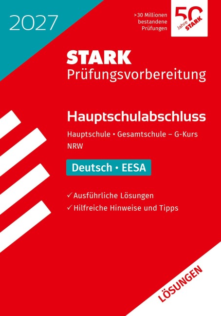 STARK Lösungen zu Deutsch - Hauptschulabschluss (EESA) 2027 NRW - Prüfungsvorbereitung - 