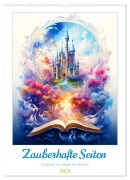 Zauberhafte Seiten - Entdecke die Magie der Bücher (Wandkalender 2026 DIN A2 hoch), CALVENDO Monatskalender - Rupert Kowalski