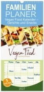 Cover-Bild zum Titel 'Familienplaner 2027 - Vegan Food Kalender - Gerichte und Snacks mit 5 Spalten (Wandkalender, 21 x 45 cm) CALVENDO' von 'Georg Hergenhan'
