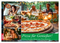 Cover-Bild zum Titel 'Pizza für Genießer! - Erleben Sie jeden Monat neue Pizza-Momente (Wandkalender 2026 DIN A3 quer), CALVENDO Monatskalender' von 'Havelmo Arts'