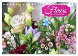 Cover-Bild zum Titel 'Fleurs - un mélange coloré (Calendrier de bureau 2026 DIN A5 vertical), CALVENDO calendrier mensuel' von 'Gisela Kruse'