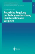 Cover-Bild zum Titel 'Rechtliche Regelung der Embryonenforschung im internationalen Vergleich' von 'Jochen Taupitz'