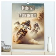 Cover-Bild zum Titel 'Motorrad Wüstenrennen (hochwertiger Premium Wandkalender 2026 DIN A2 hoch), Kunstdruck in Hochglanz' von 'Liselotte Brunner-Klaus'