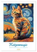 Katzenmagie (Wandkalender 2026 DIN A2 hoch), CALVENDO Monatskalender - Sabine Heiland