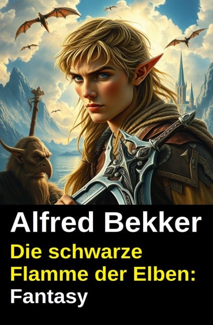 Die schwarze Flamme der Elben: Fantasy - Alfred Bekker