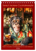 Cover-Bild zum Titel 'Tierisch leckere Cocktailrezepte (Tischkalender 2026 DIN A5 hoch), CALVENDO Monatskalender' von 'Peter Rübsamen'