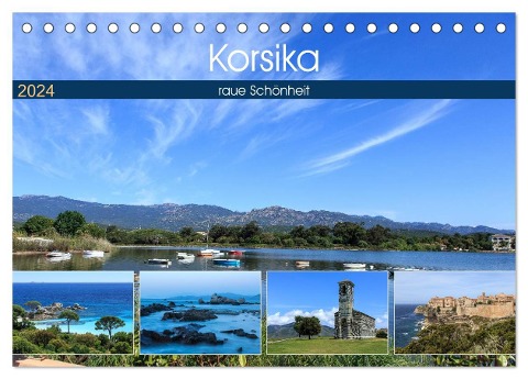 Korsika - raue Schönheit (Tischkalender 2024 DIN A5 quer), CALVENDO Monatskalender - Andreas Jordan