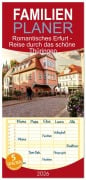 Cover-Bild zum Titel 'Familienplaner 2026 - Romantisches Erfurt - Reise durch das schöne Thüringen mit 5 Spalten (Wandkalender, 21 x 45 cm) CALVENDO' von 'Drachenkind-Fotografie Drachenkind-Fotografie'