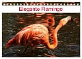 Elegante Flamingo (Tischkalender 2025 DIN A5 quer), CALVENDO Monatskalender - Kattobello Kattobello