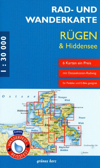 Rad- und Wanderkarten-Set Rügen & Hiddensee - 