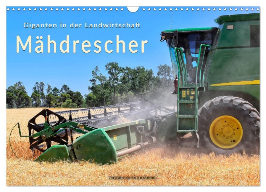 Giganten in der Landwirtschaft - Mähdrescher (Wandkalender 2026 DIN A3 quer), CALVENDO Monatskalender - Peter Roder