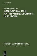 Cover-Bild zum Titel 'Das Kapital der Aktiengesellschaft in Europa' von ''
